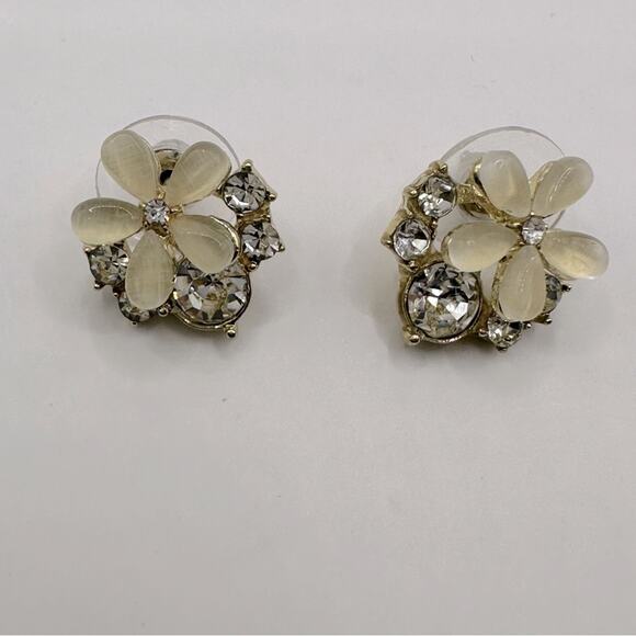 925 Marked Flower Earrings Stud posts Costume Jewelry Preppy Flowers - Picture 13 of 13